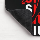 Siuuuu Funny Soccer Present For Soccer Lovers Fan Mousepad (Ecke)