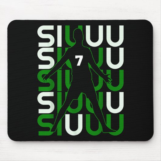 Siuuuu Funny Soccer Present For Soccer Lovers Fan  Mousepad (Vorne)
