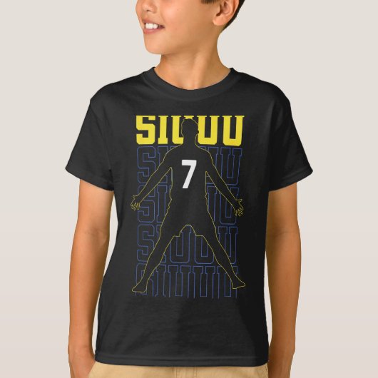 Siuuuu Funny Soccer Present For Soccer Lovers Fan T-Shirt (Vorderseite)