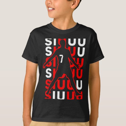 Siuuuu Funny Soccer Present For Soccer Lovers Fan T-Shirt (Vorderseite)
