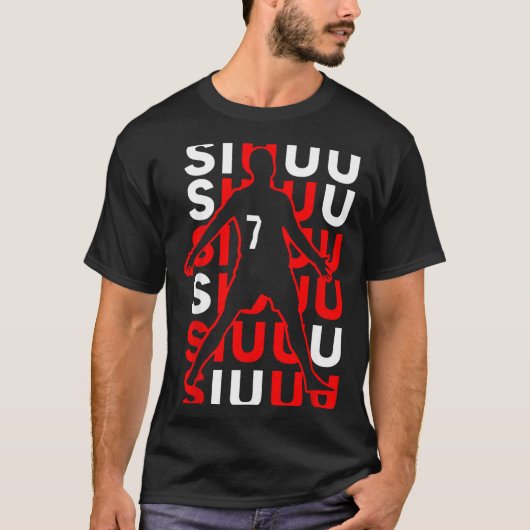 Siuuuu Funny Soccer Present For Soccer Lovers Fan T-Shirt (Vorderseite)