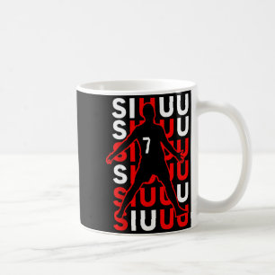 Siuuuu Lustiges Fußballgeschenk für Fußballfans Kaffeetasse