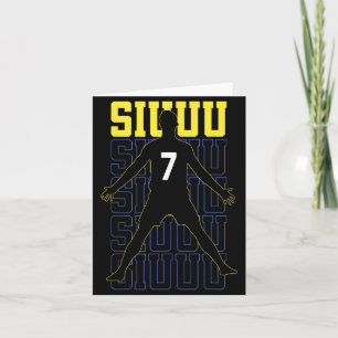 Siuuuu Lustiges Fußballgeschenk für Fußballfans Karte