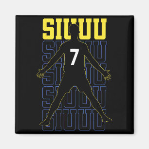 Siuuuu Lustiges Fußballgeschenk für Fußballfans  Magnet