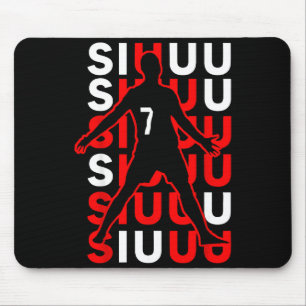 Siuuuu Lustiges Fußballgeschenk für Fußballfans Mousepad