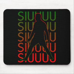 Siuuuu Lustiges Fußballgeschenk für Fußballfans Mousepad
