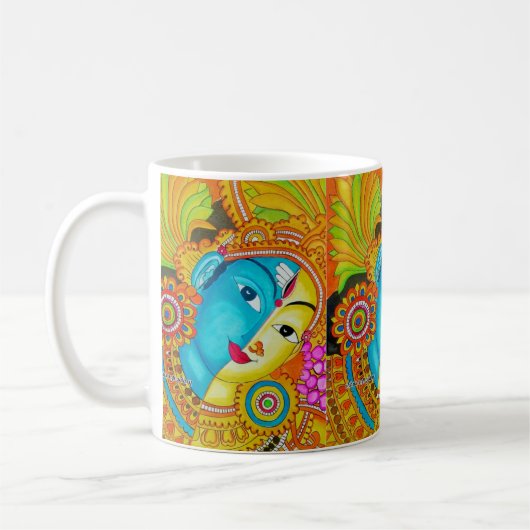 Siva parvathy Wandmalerei Kaffeetasse (Links)