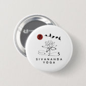 Sivananda Yoga Instructor _ Sivananda Yoga Beginne Button (Vorne & Hinten)