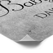 Sivler-Glitzer | Diamond Platinum Dusche Poster (Ecke)