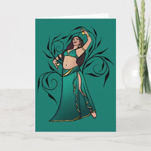 Sivoney Belly Dancer Goddess Karte (Vorderseite)