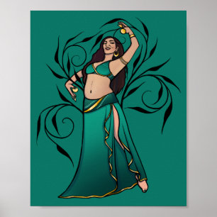 Sivoney Belly Dancer Goddess Poster