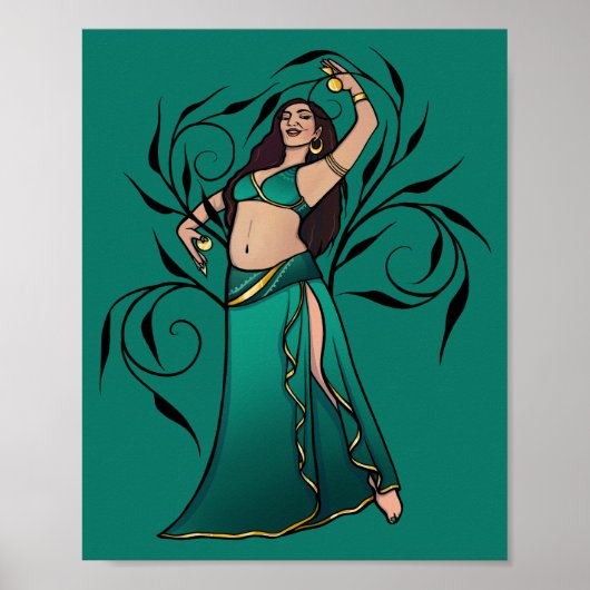 Sivoney Belly Dancer Goddess Poster (Vorne)