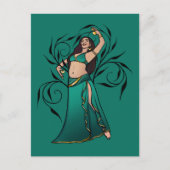Sivoney Belly Dancer Goddess Postkarte (Vorderseite)