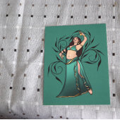 Sivoney Belly Dancer Goddess Postkarte