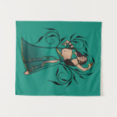 Sivoney Belly Dancer Goddess Wandteppich (Vorderseite (Horizontal))