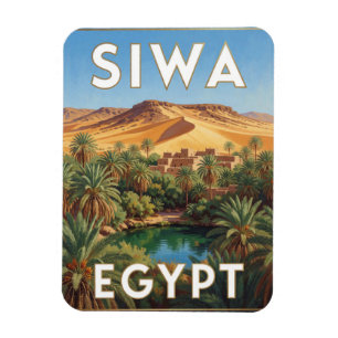 Siwa-Oase Ägypten Palm Desert Landschaft Magnet