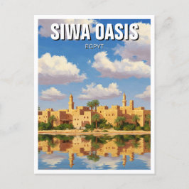 Siwa Oasis Egypt Travel Postkarte