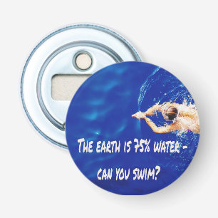 Siwmming Schwimmteam Schwimmen im Pool Flaschenöffner