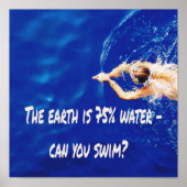 Siwmming Swim Team Love to Swim Pool Poster (Vorne)