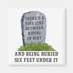 Six Feet Under Dirt Bike Motocross Kühlschrankmagn Magnet