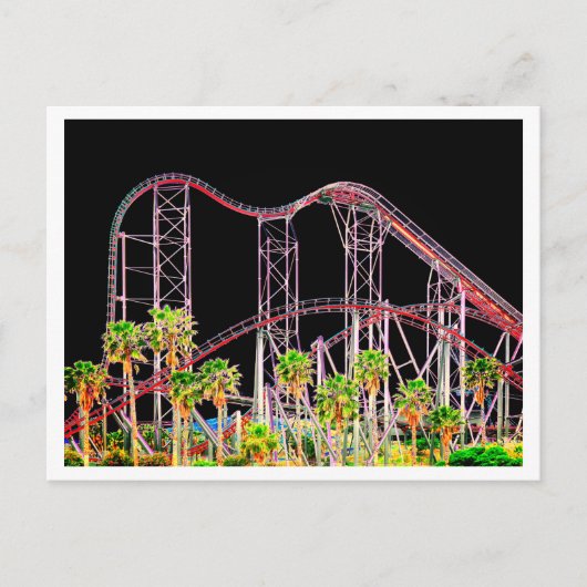 Six Flags Magic Mountain Postkarte (Vorderseite)