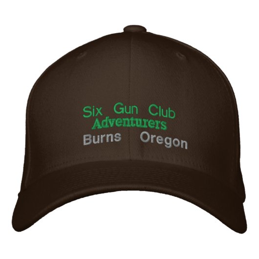 Six Gun Club Bestickte Kappe (Vorderseite)