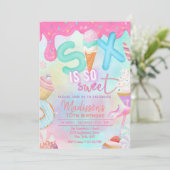 six is so sweet invitation einladung (Stehend Vorderseite)