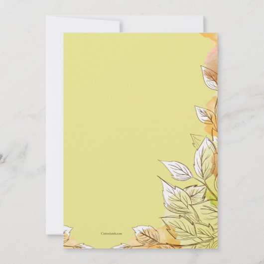 Six Lanterns Invitation Einladung (Rückseite)