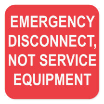 SIX Not-Aus-Trennschalter Kein Serviceequipment