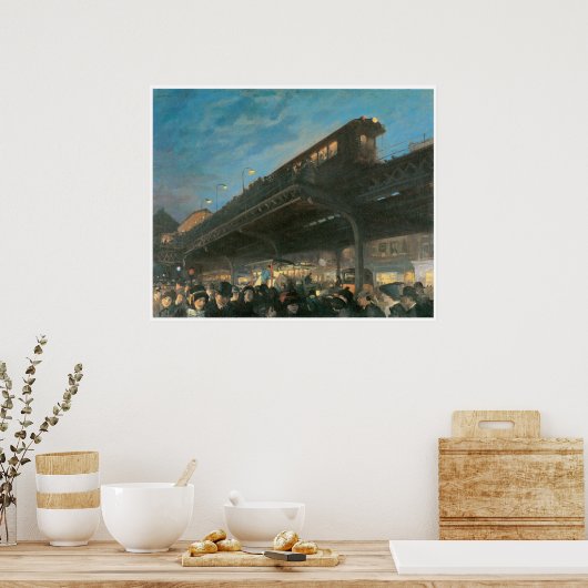 Six O'Clock, c.1912, John Sloan Poster (Küche)