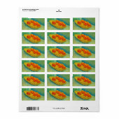 Six Orange von Vincent van Gogh Adressaufkleber (Vorne)