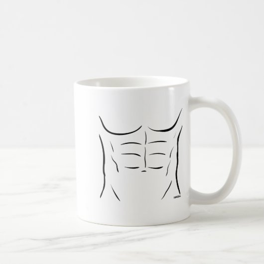 Six Pack Abs Kaffeetasse (Rechts)