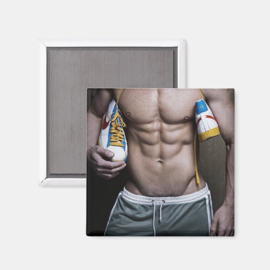 Six Pack Jock Magnet (Vorderseite/Rückseite)