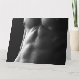 Six Pack Sexy Hot Typ Grußkarte Karte