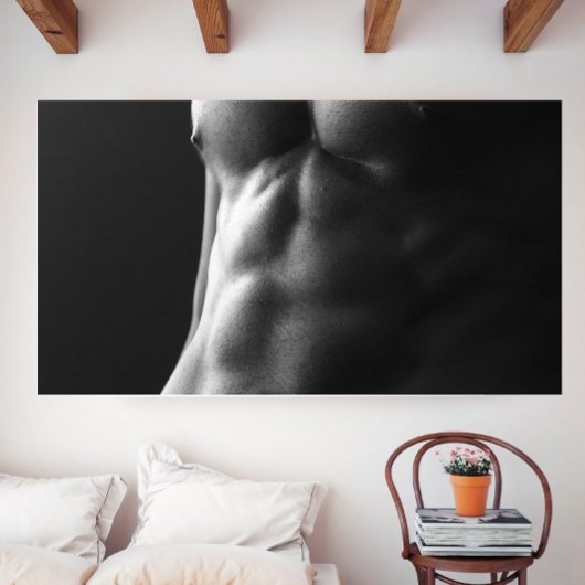 Six Pack Sexy Hot Typ Poster