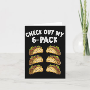 Six Pack Taco Cinco De Mayo Mexiko Männer Karte