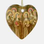 SIx Poor Clare Saints (SAU 027) Keramikornament (Rechts)