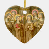 SIx Poor Clare Saints (SAU 027) Keramikornament (Vorne)