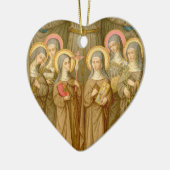 SIx Poor Clare Saints (SAU 027) Keramikornament (Links)