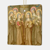SIx Poor Clare Saints (SAU 027) Keramikornament (Links)
