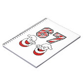 Six Seven 67 6 7 Santa Christmas Meme Holiday Notizblock (Linke Seite)