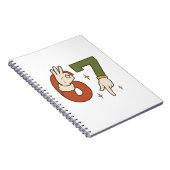  Six Seven 67 6 7 Santa Elf Christmas Meme Notizblock (Rechte Seite)