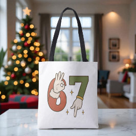 Six Seven 67 6 7 Santa Elf Christmas Meme Tasche