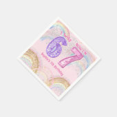 Six Seven 67 Birthday Napkins Serviette (Ecke)