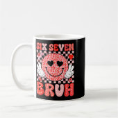 Six Seven 67 Bruh 6 7 Cute Hearts Happy Valentines Kaffeetasse (Links)