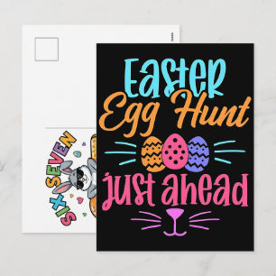 Six Seven 67 Bruh Osterhase Meme T-Shirt Lustig Feiertagspostkarte