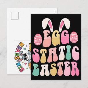 Six Seven 67 Bruh Osterhase Meme T-Shirt Lustig Feiertagspostkarte