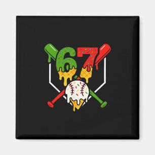 Six Seven 67 Bysebyll Eiscreme-Tropfen Cool Gen Al Magnet