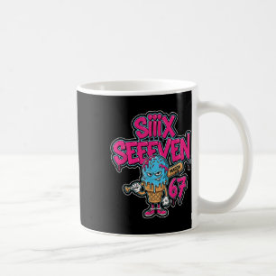 Six Seven 67 Bysebyll Player Eiscreme-Tropf-Meme L Kaffeetasse