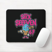 Six Seven 67 Bysebyll Spieler Eiscreme-Tropf-Meme Mousepad (Mit Mouse)